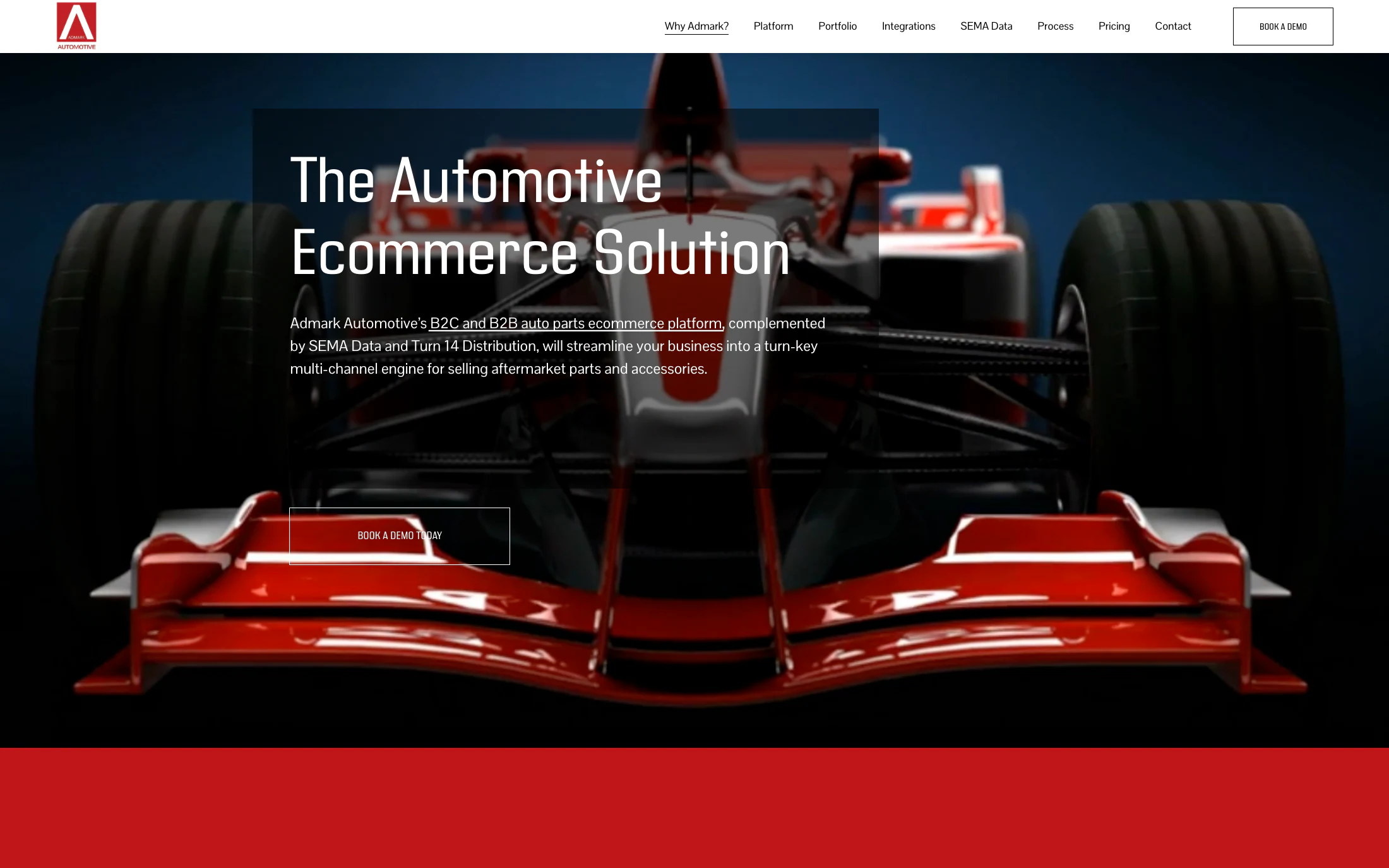 Admark Online homepage screenshot — WordPress project by Adnan Khan