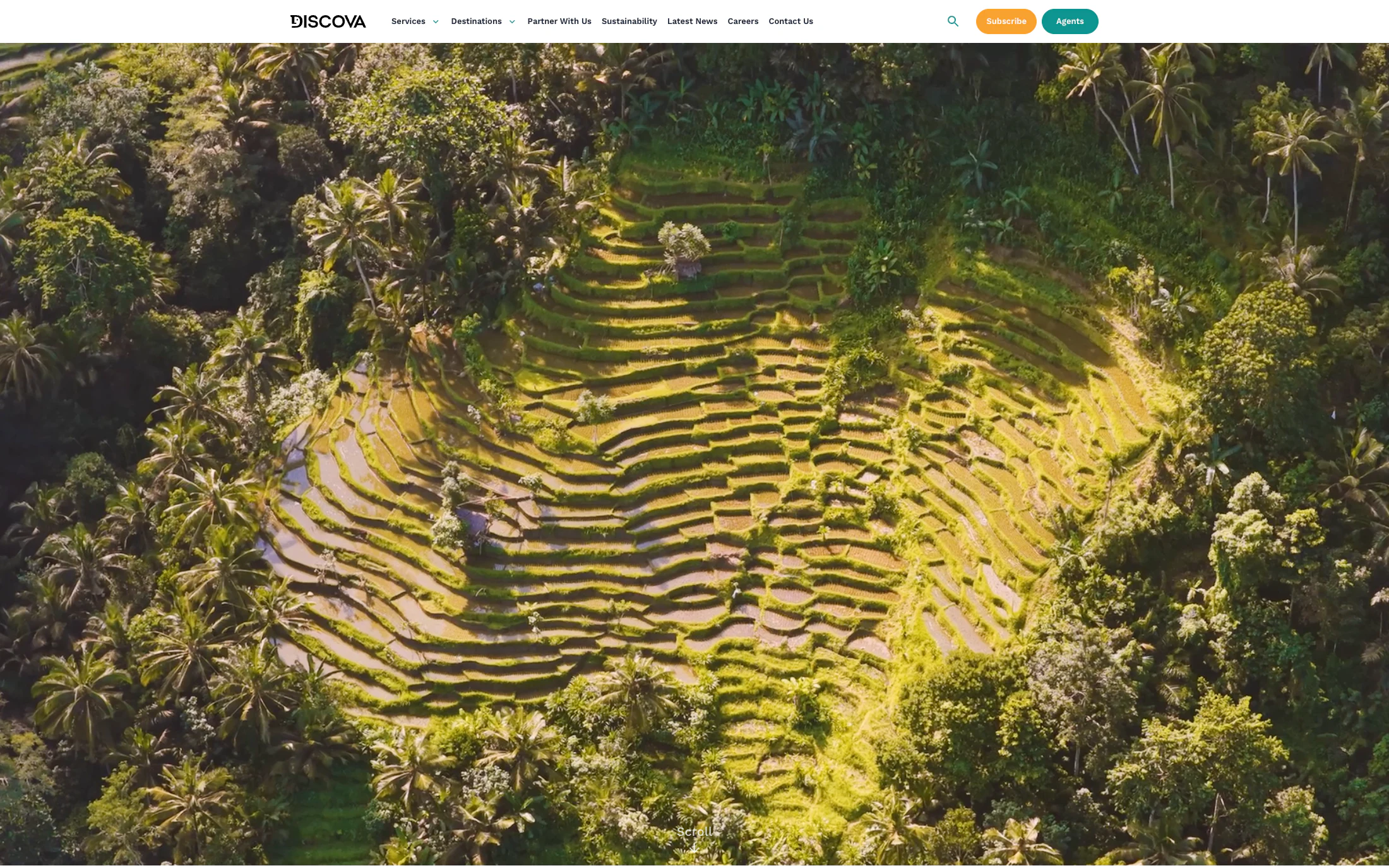 Discova homepage screenshot — WordPress + Elementor project by Adnan Khan