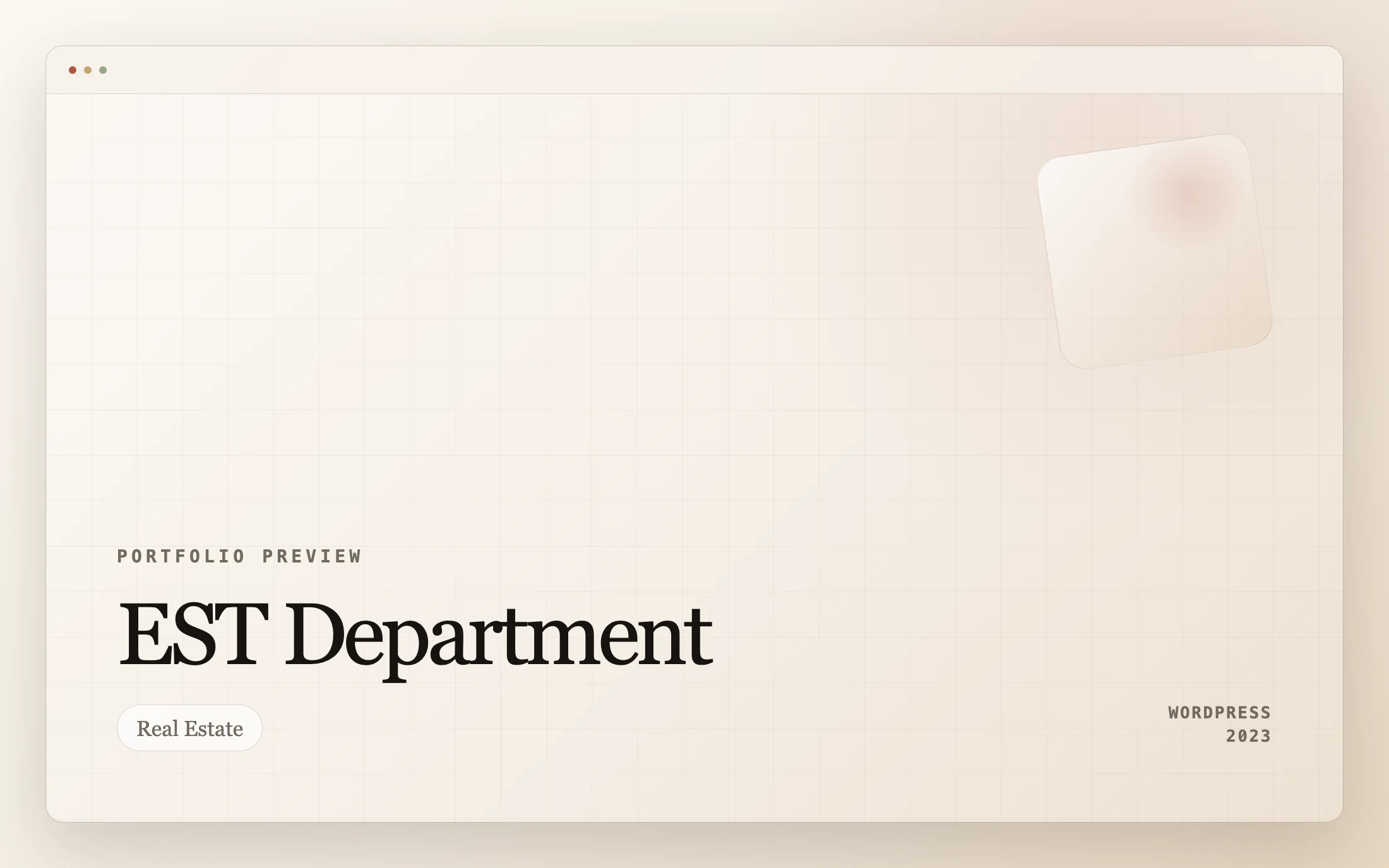 EST Department homepage screenshot — WordPress project by Adnan Khan