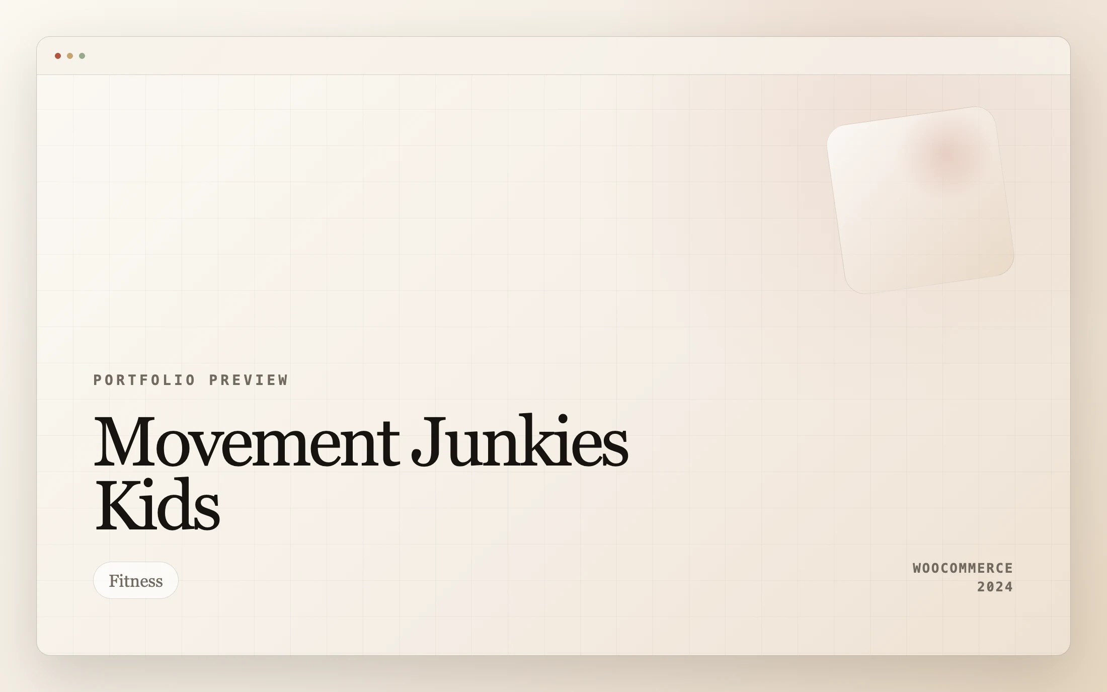 Movement Junkies Kids homepage screenshot — WooCommerce project by Adnan Khan