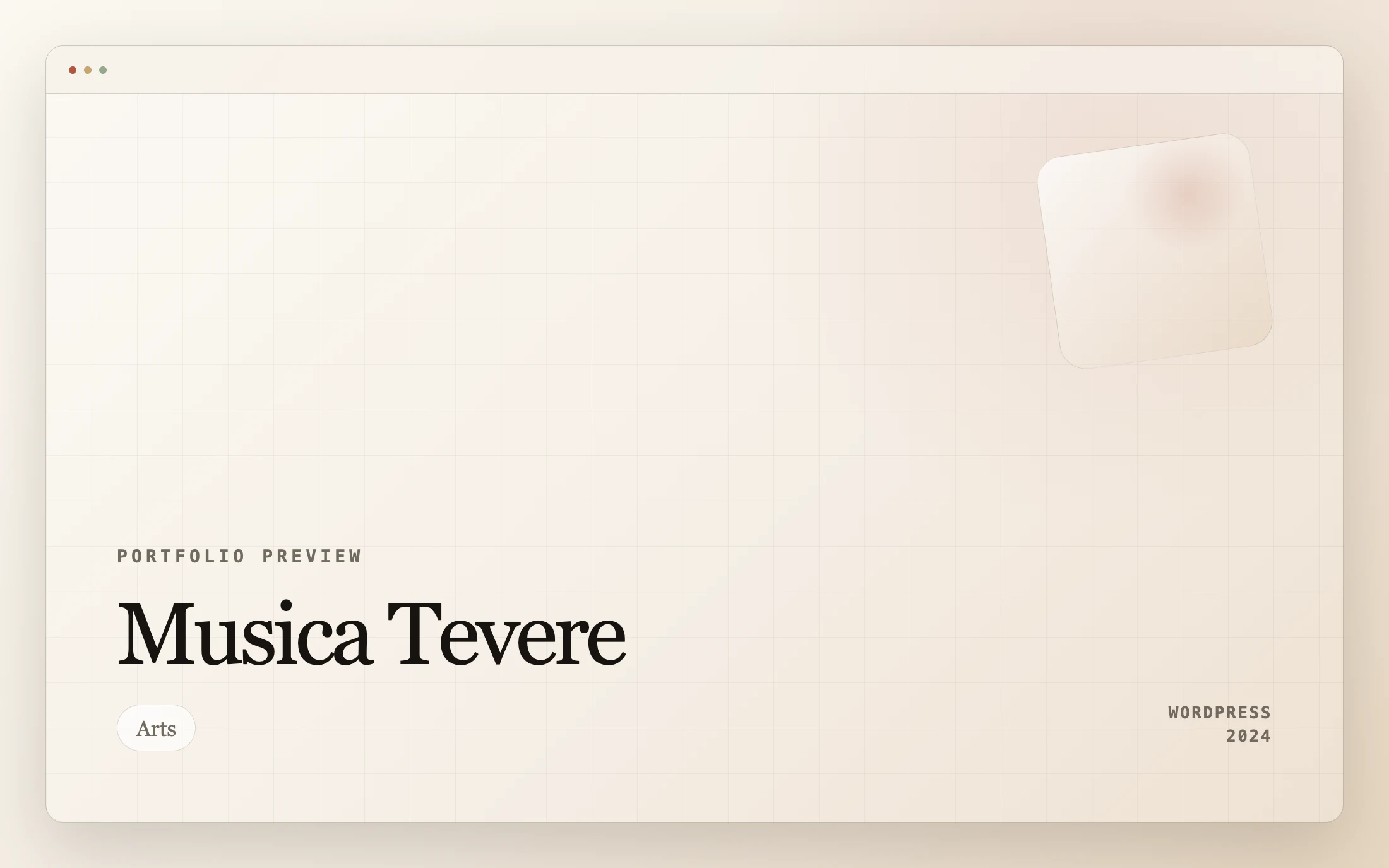 Musica Tevere homepage screenshot — WordPress project by Adnan Khan