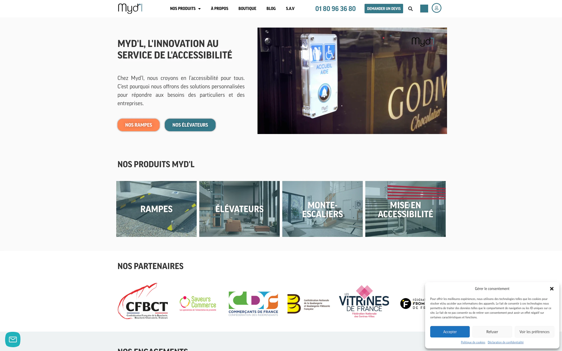 MyDL homepage screenshot — WooCommerce + Elementor project by Adnan Khan