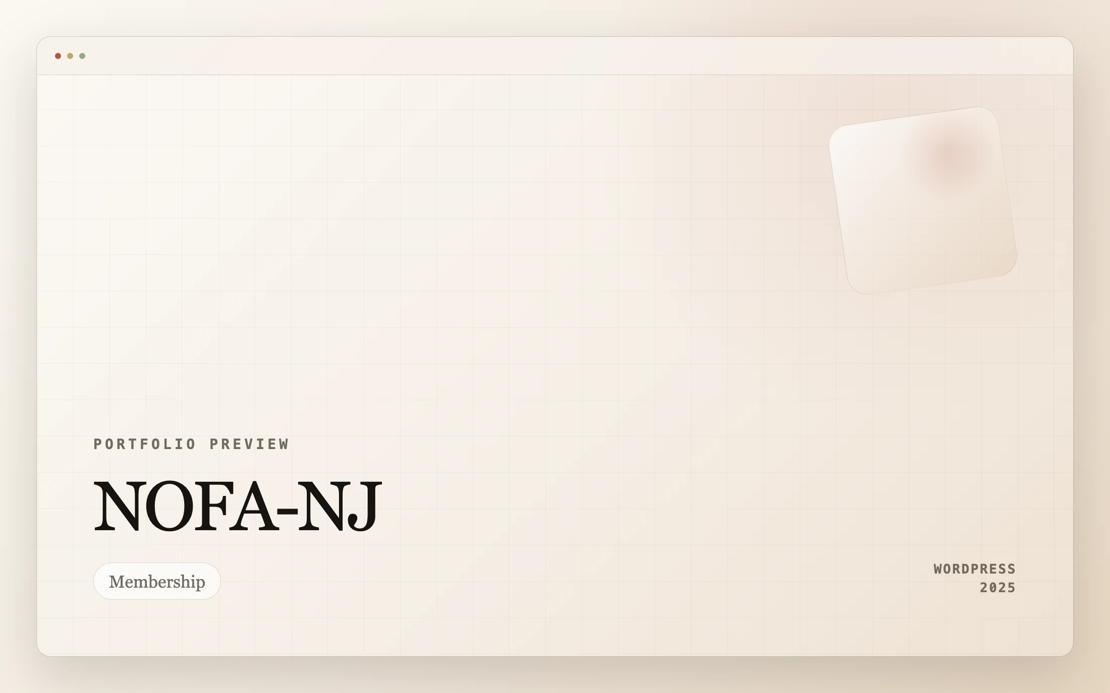 NOFA-NJ homepage screenshot — WordPress project by Adnan Khan