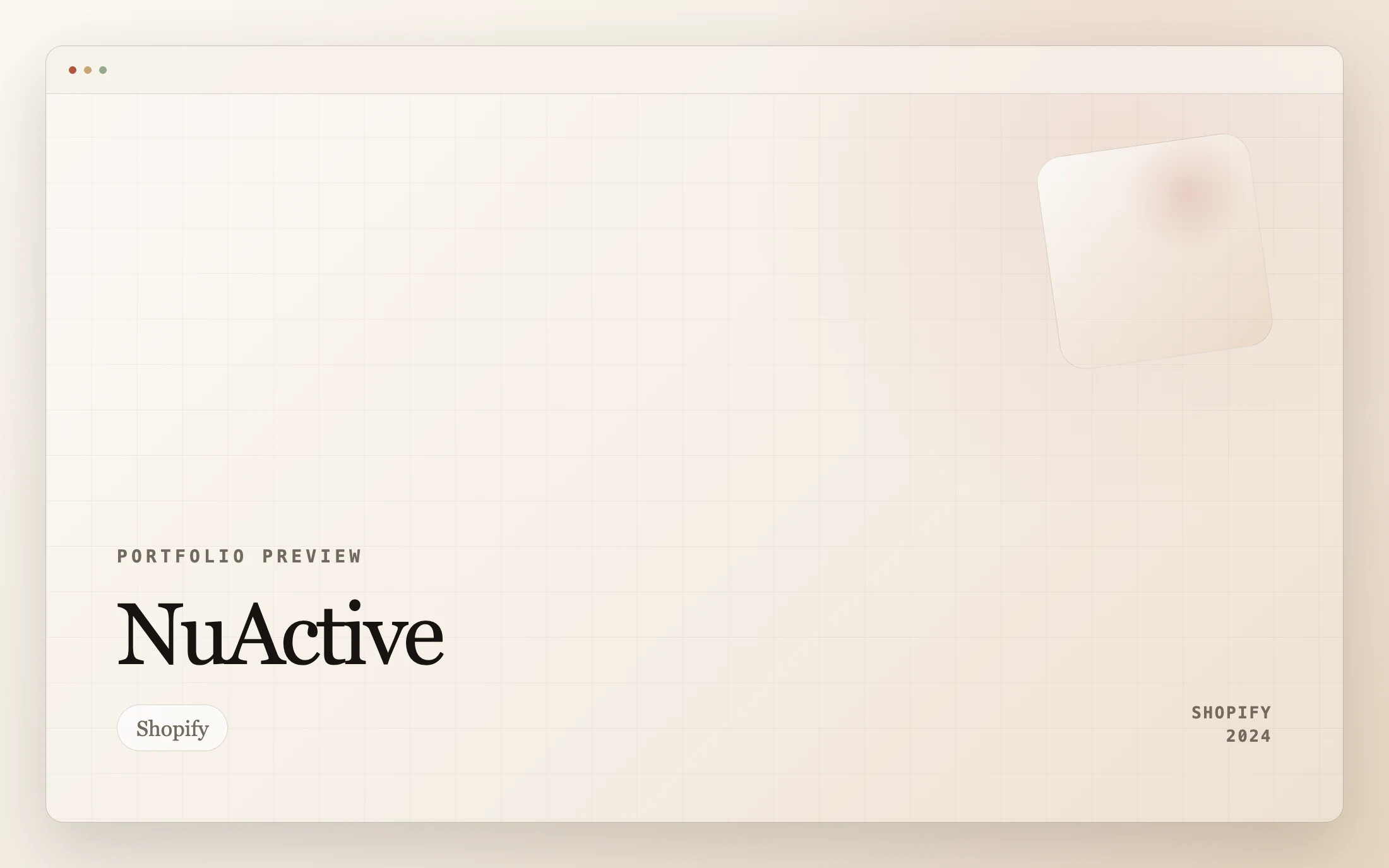 NuActive homepage screenshot — Shopify project by Adnan Khan