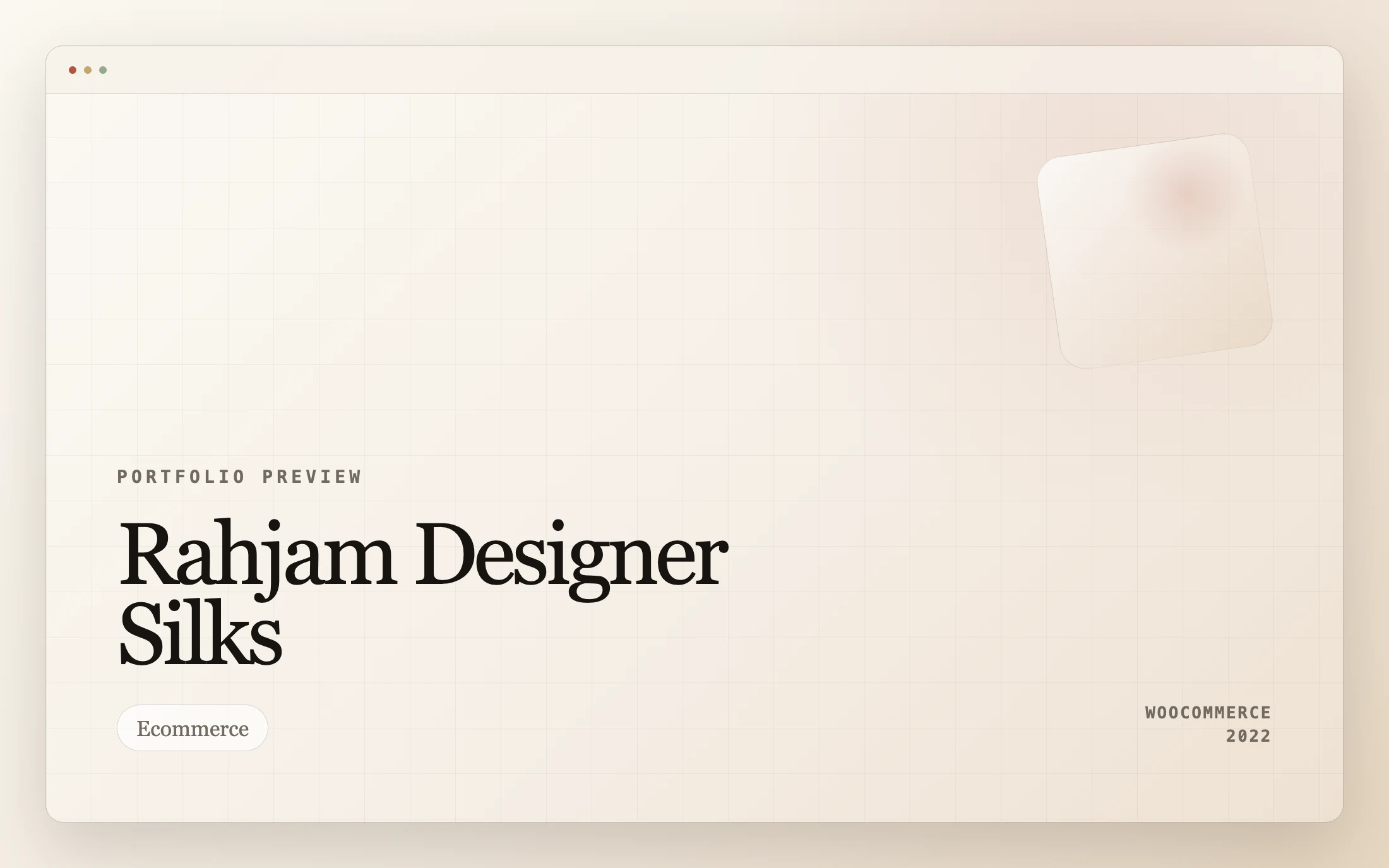 Rahjam Designer Silks archived WooCommerce fashion website design by Adnan Khan