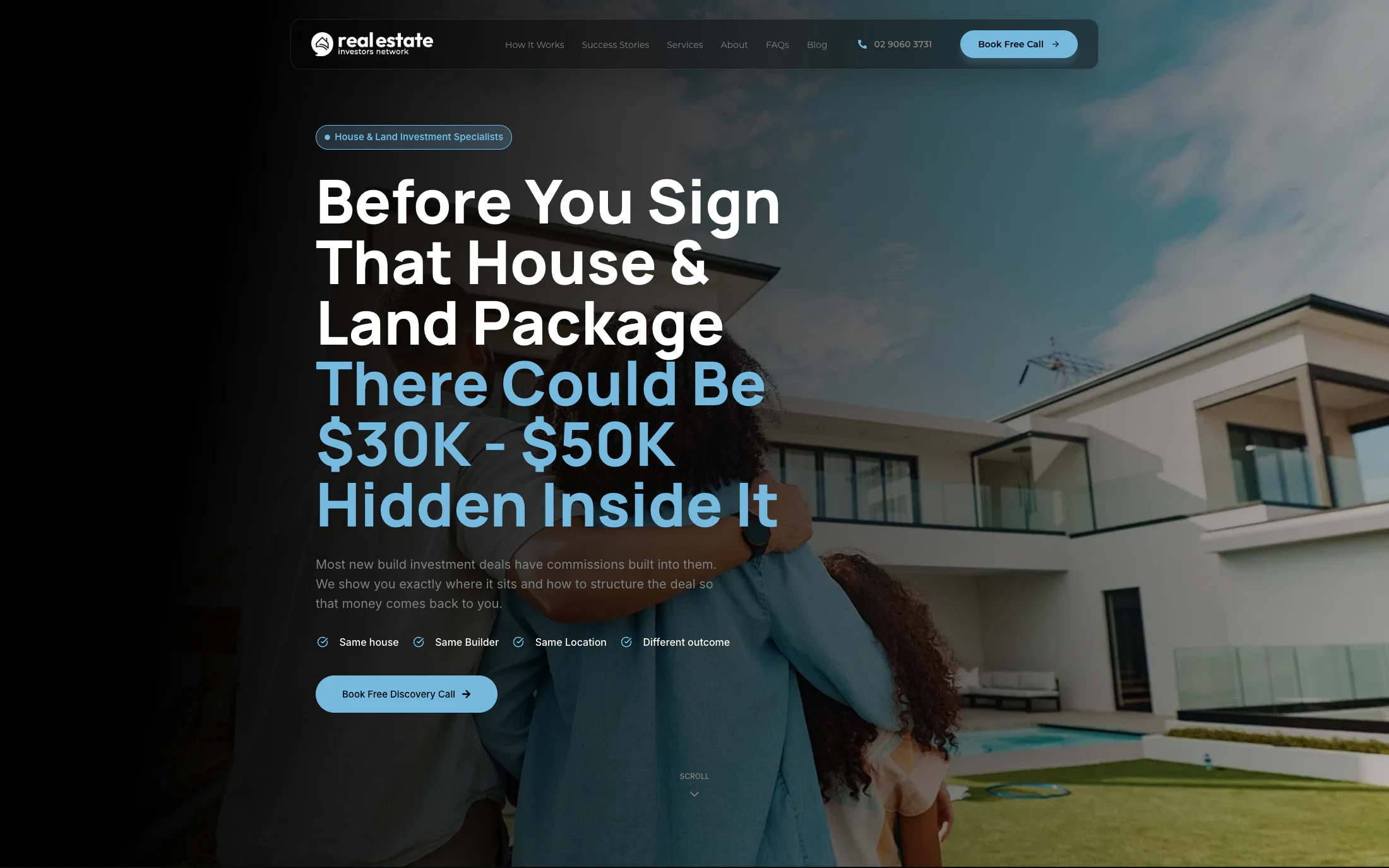 Real Estate Investors Network homepage screenshot — WordPress project by Adnan Khan