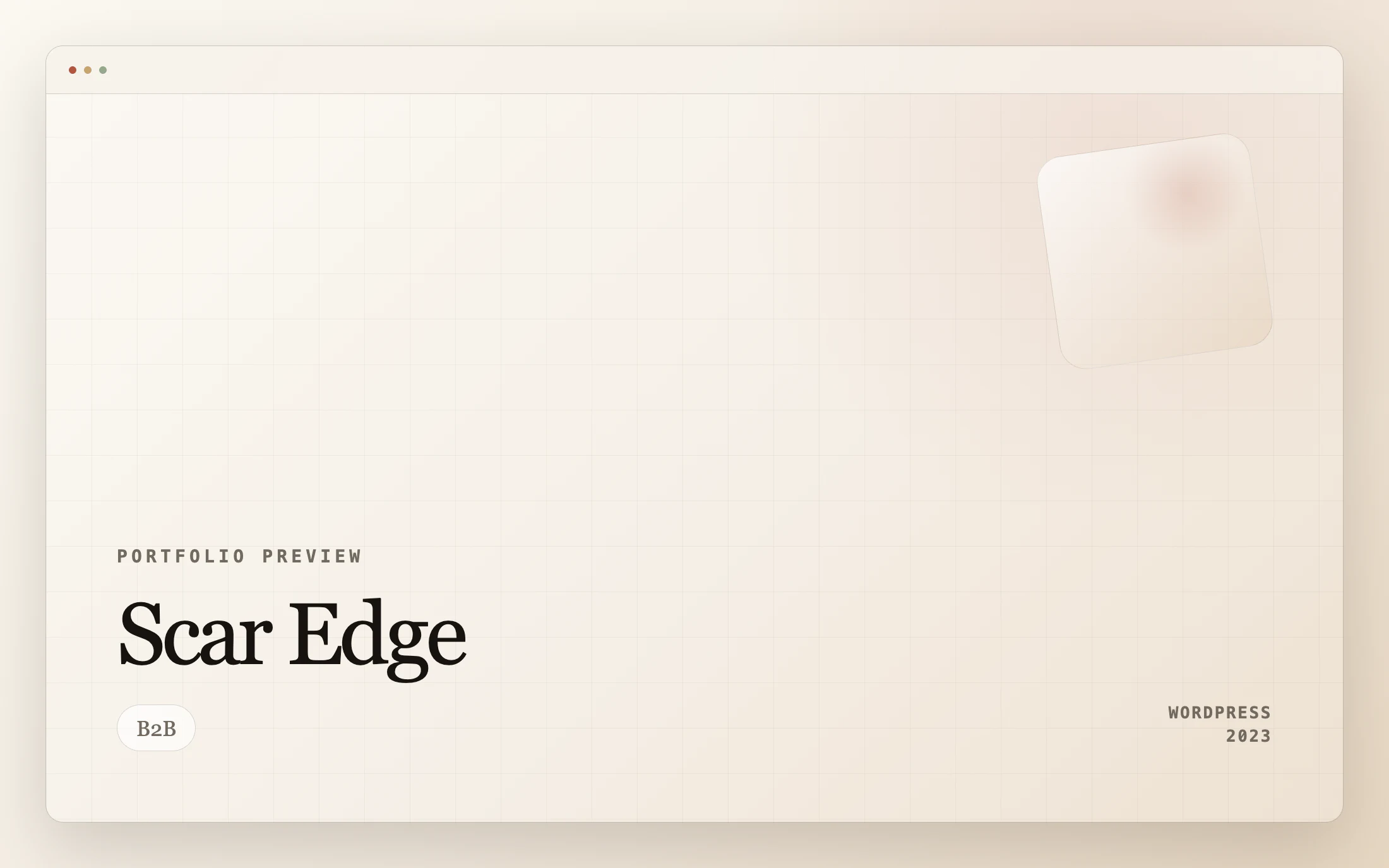 Scar Edge homepage screenshot — WordPress project by Adnan Khan