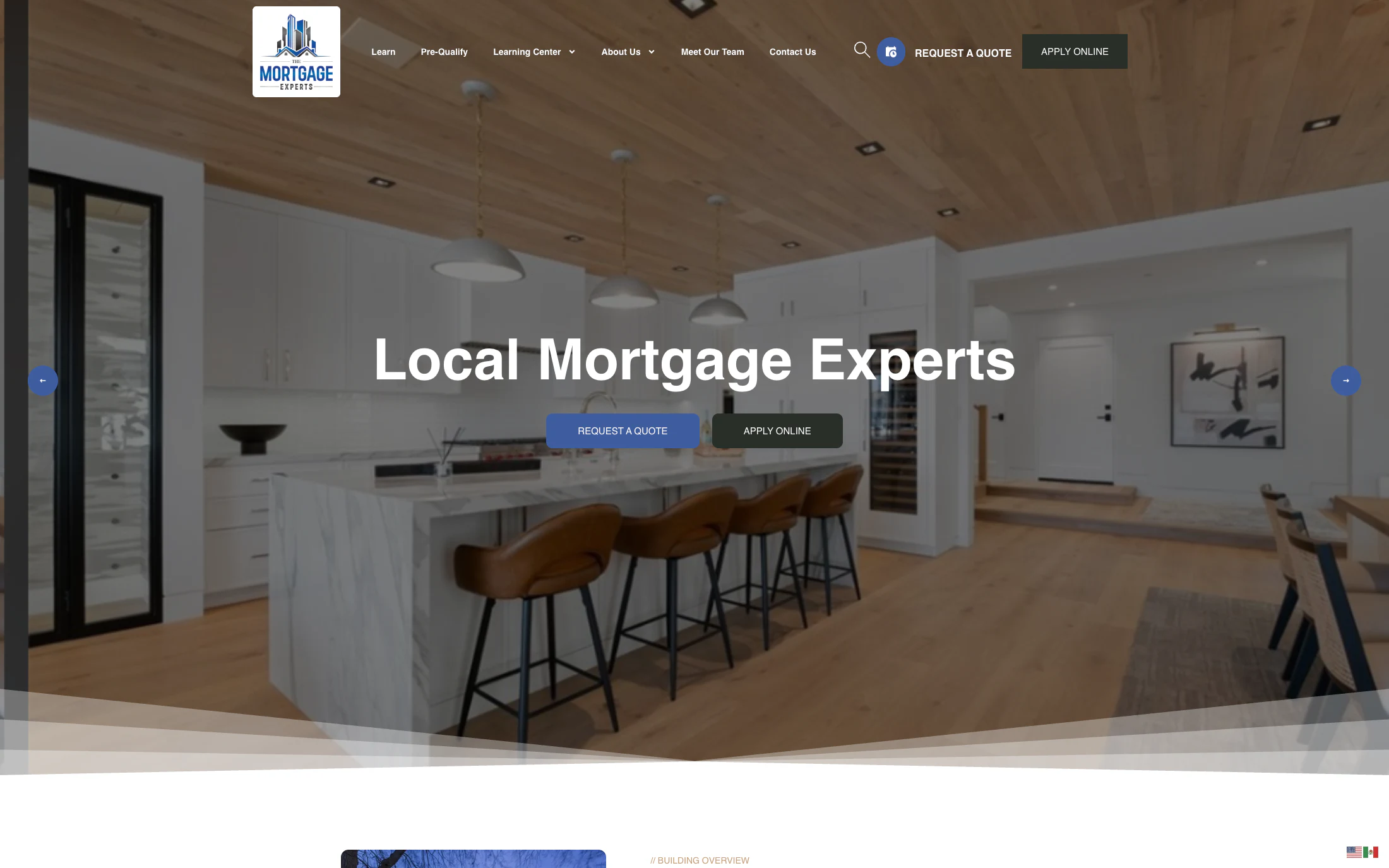The Real Mortgage Experts homepage screenshot — WordPress project by Adnan Khan
